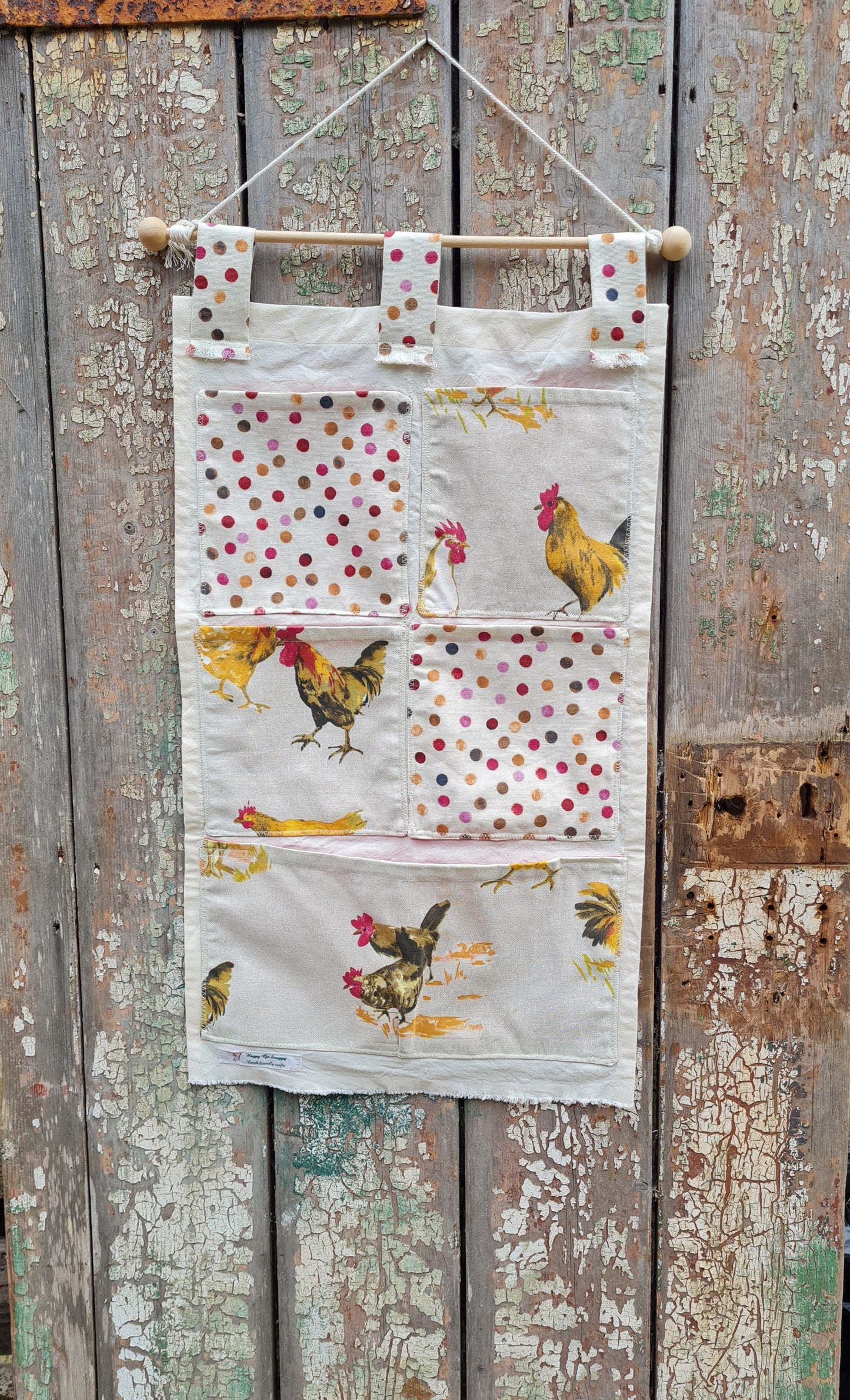 Chicken Wall Pocket Organizer