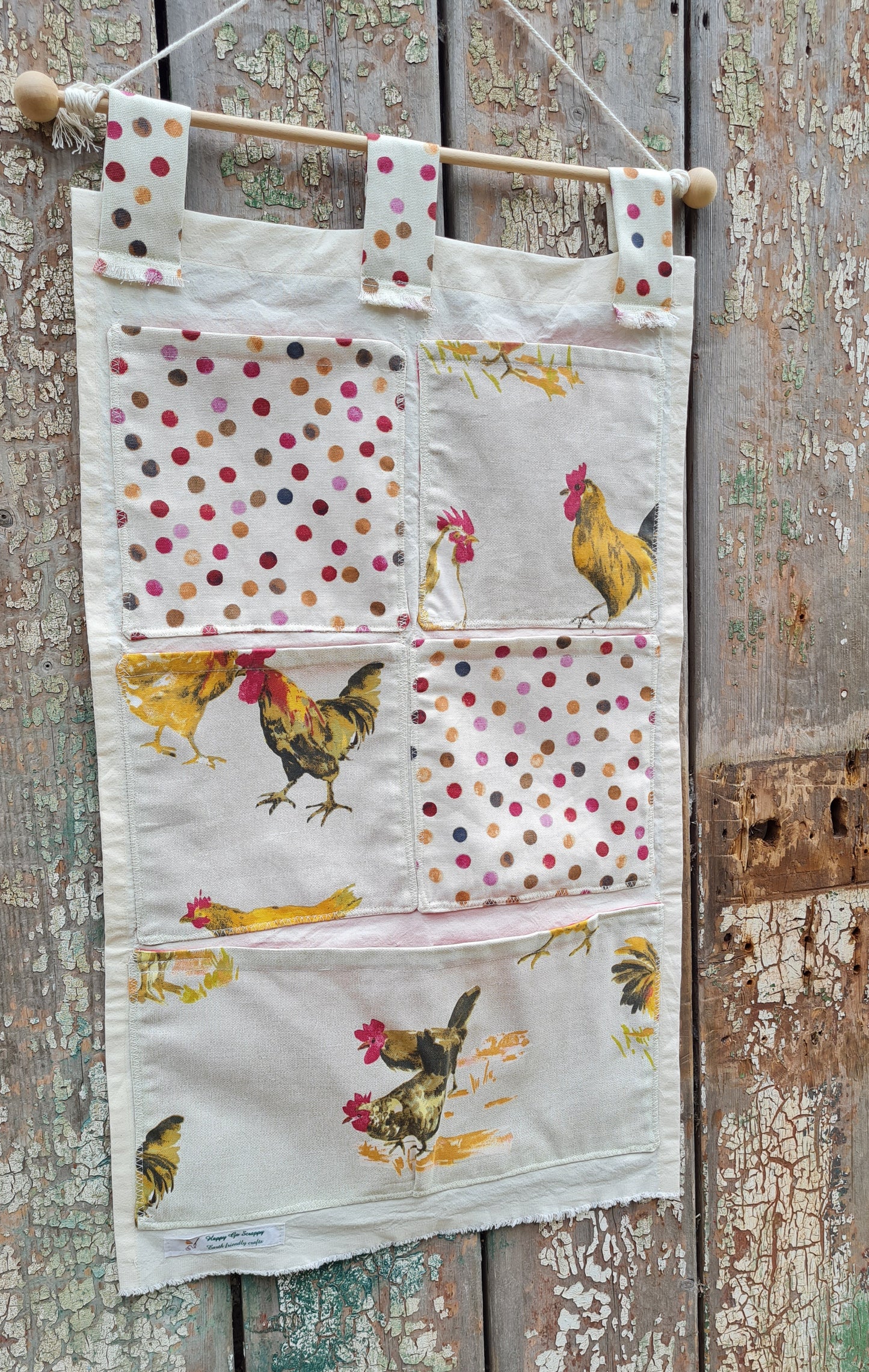 Chicken Wall Pocket Organizer