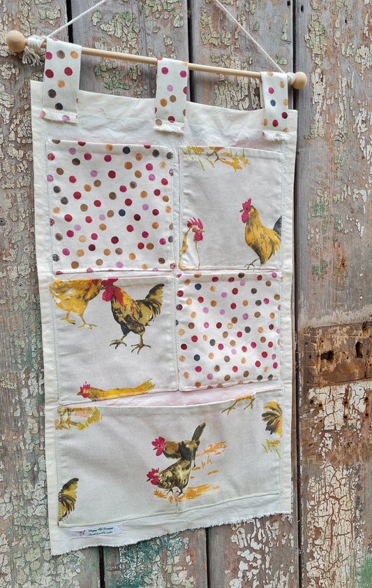 Chicken Wall Pocket Organizer