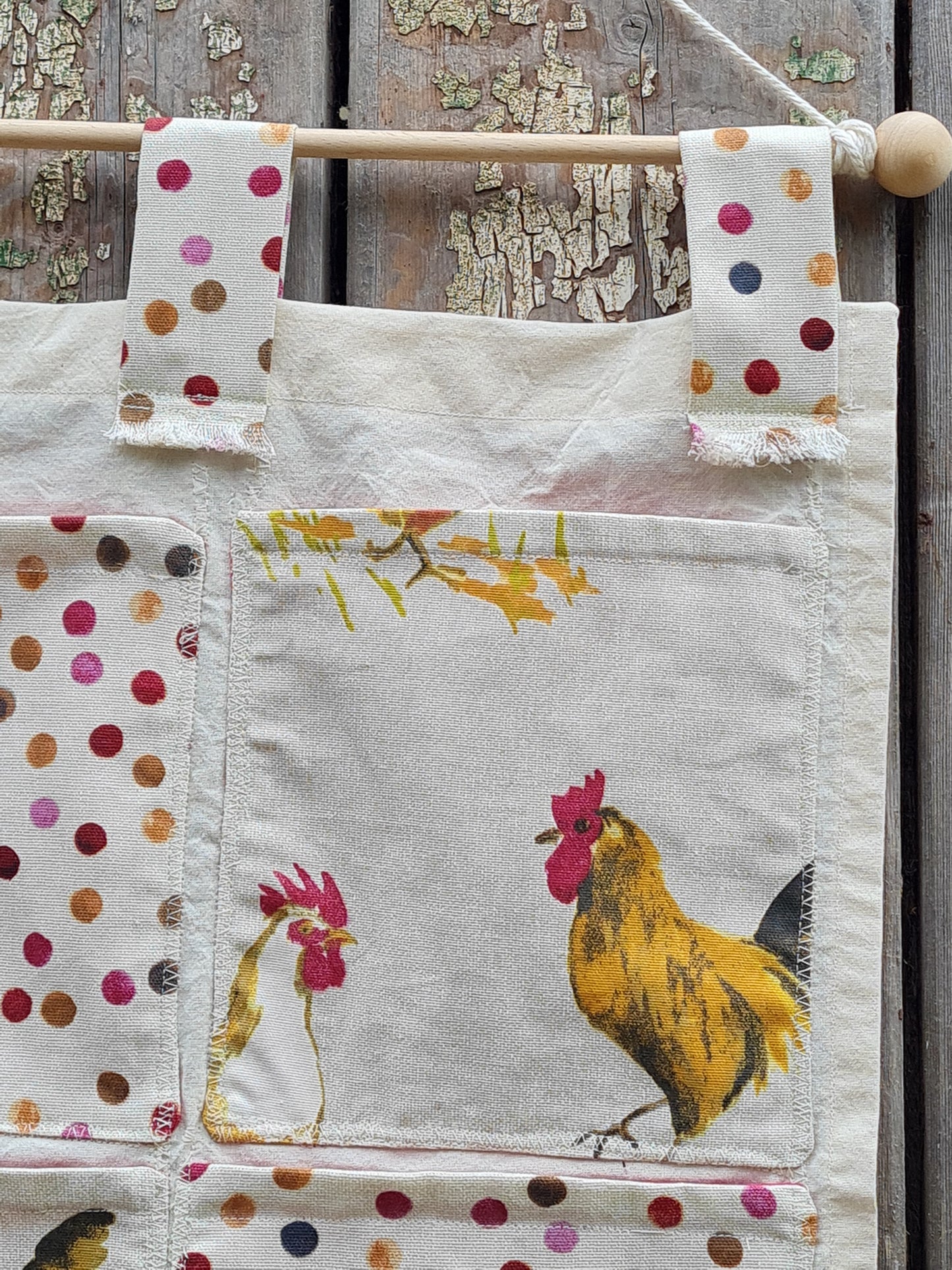 Chicken Wall Pocket Organizer