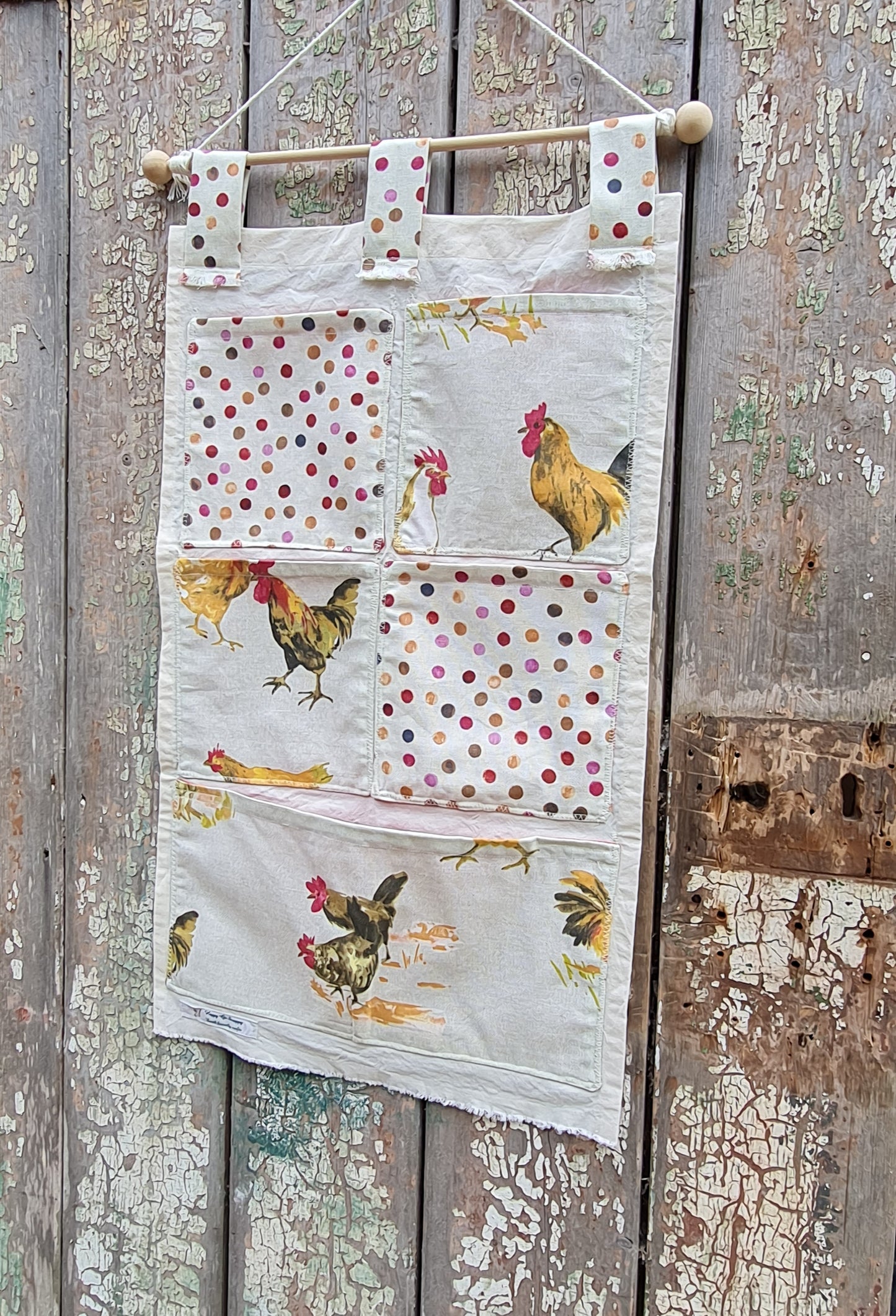 Chicken Wall Pocket Organizer