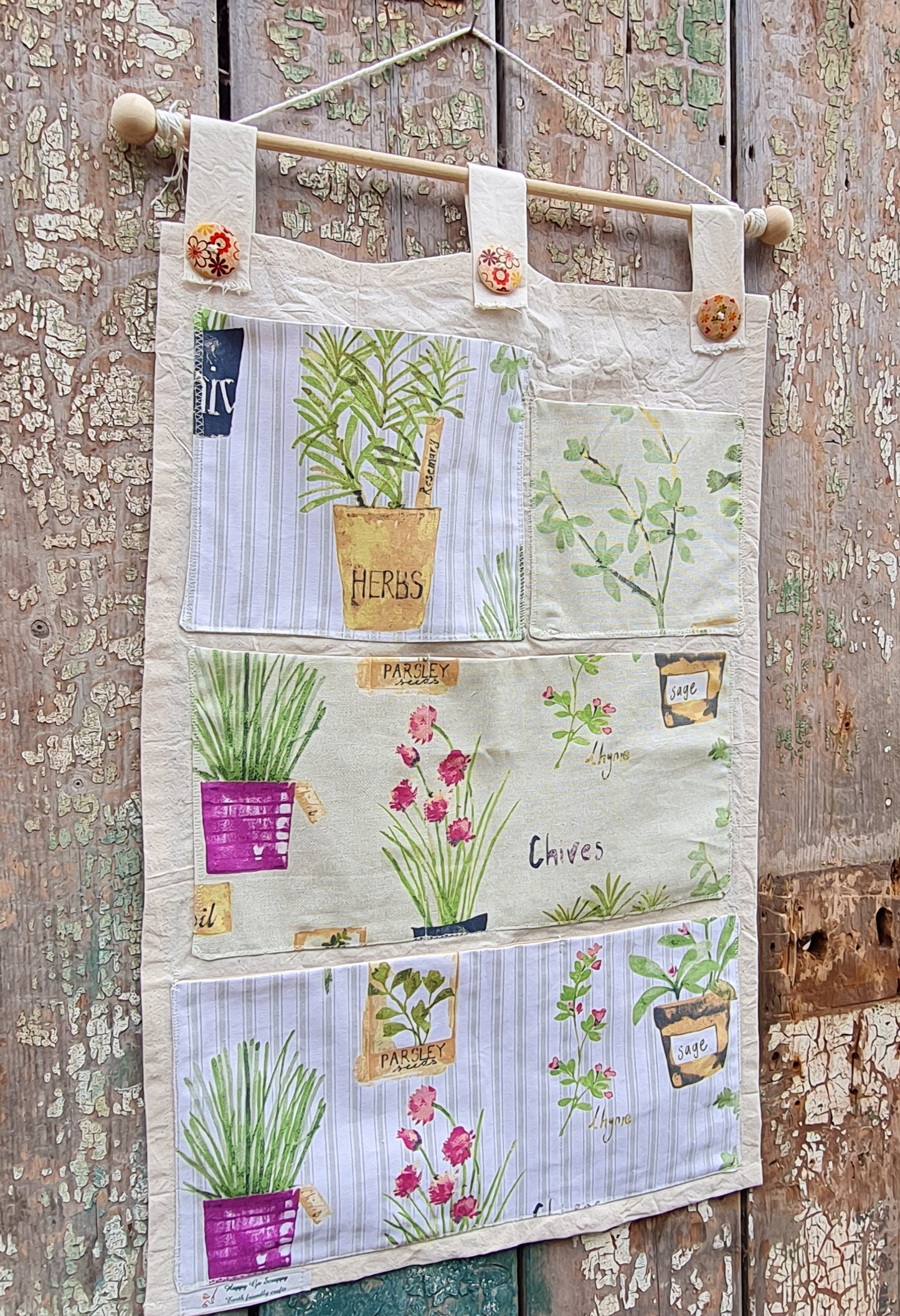 Herbal Wall Pocket Organizer