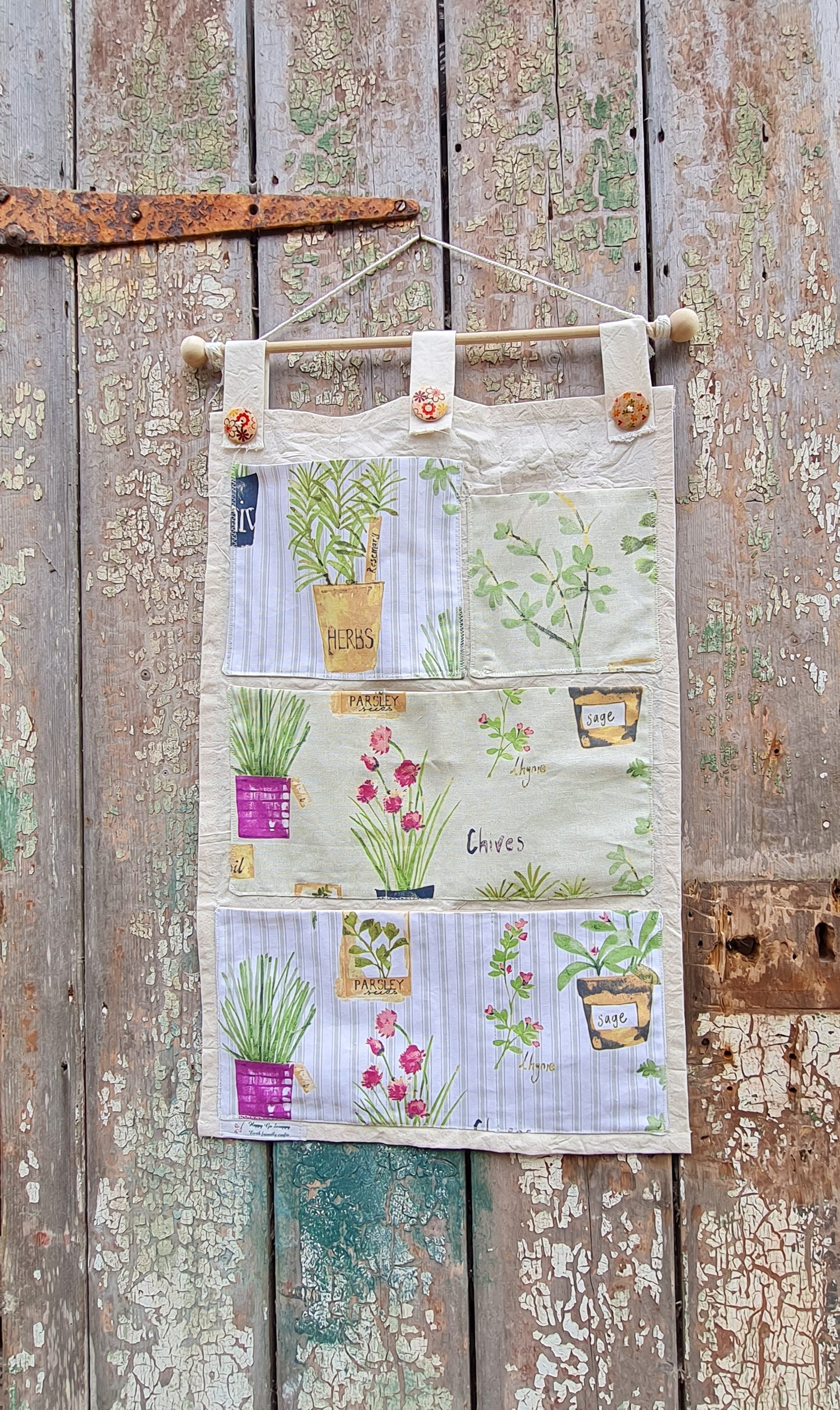 Herbal Wall Pocket Organizer