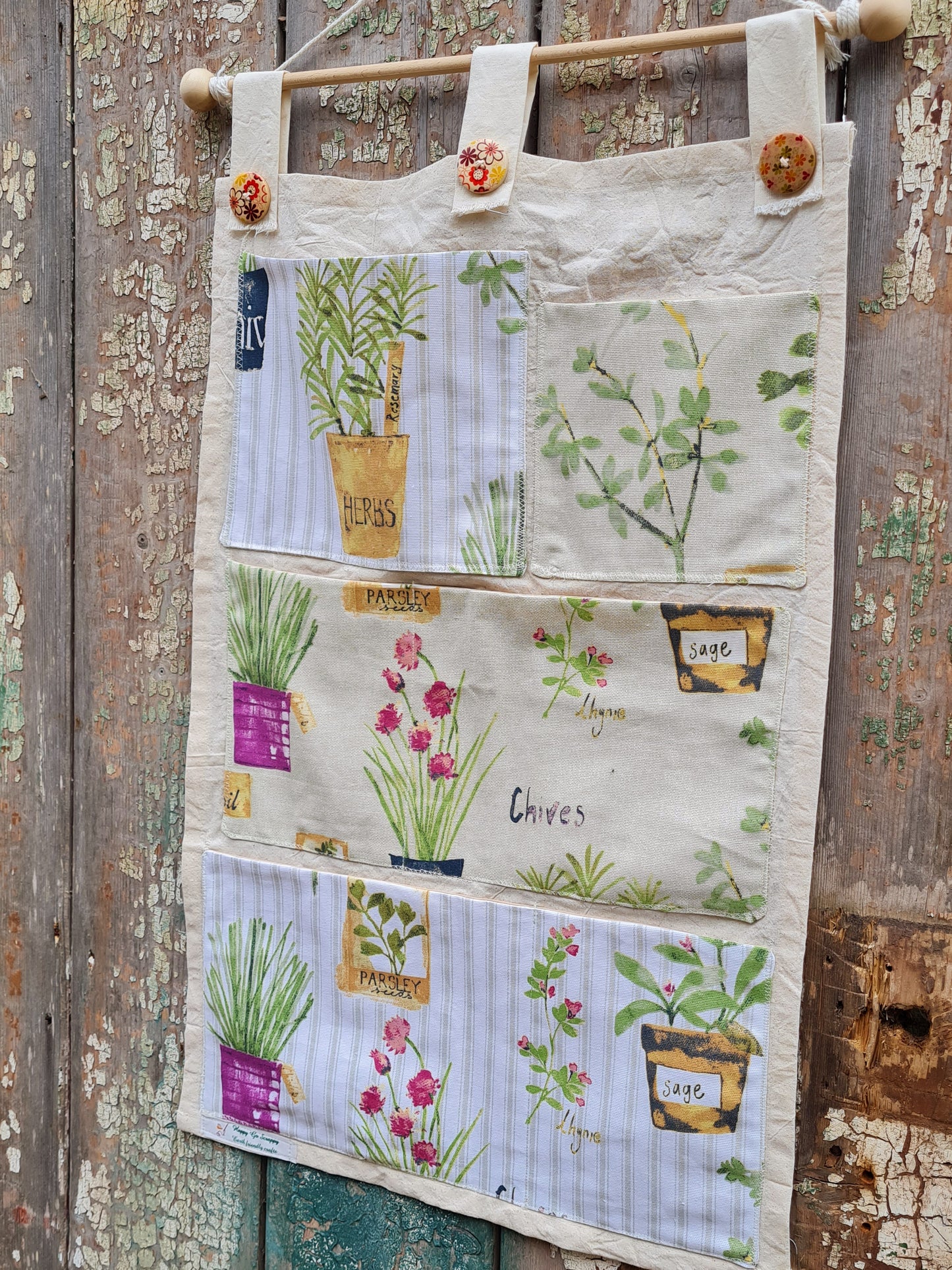 Herbal Wall Pocket Organizer